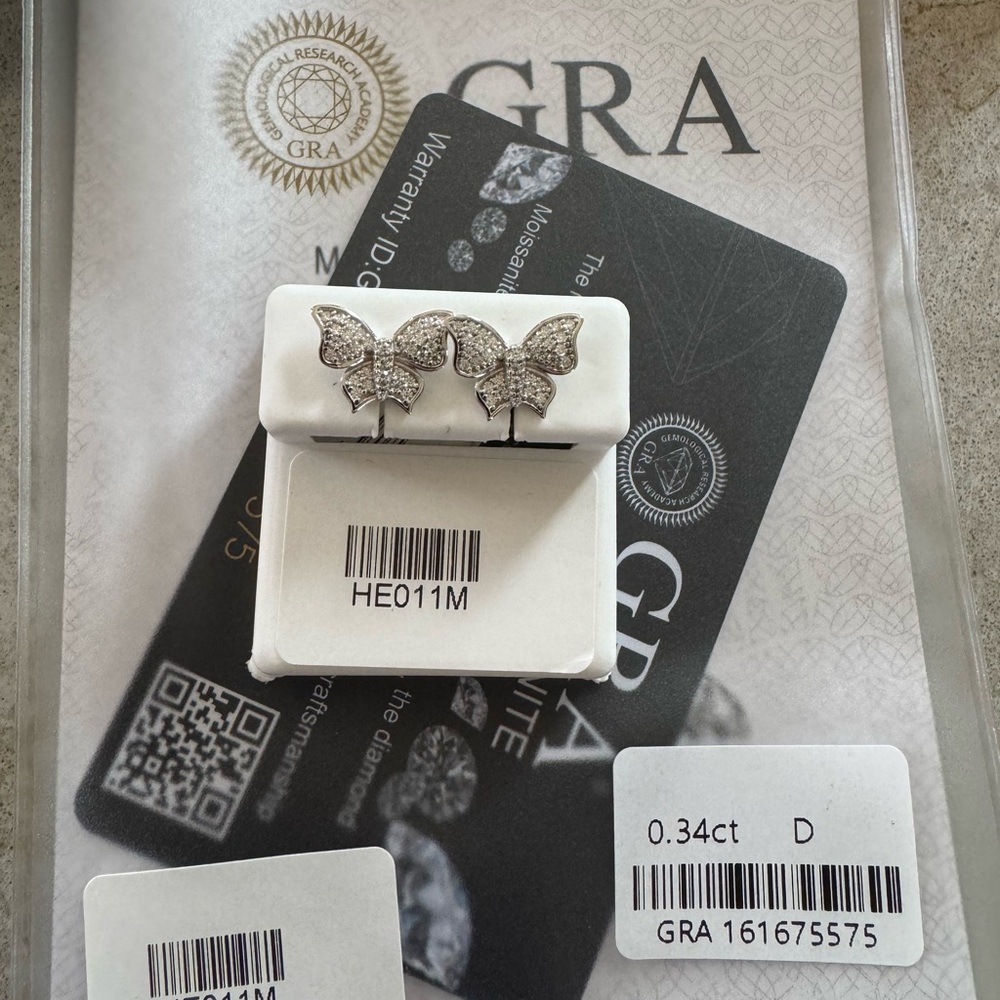 Silver Butterfly Earrings